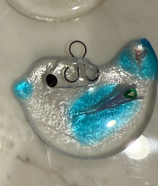 Textured Bird Ornament VII by Candice Treat Murphy