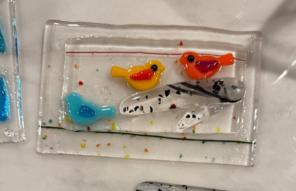 Three Little Birds Rectangle by Candice Treat Murphy