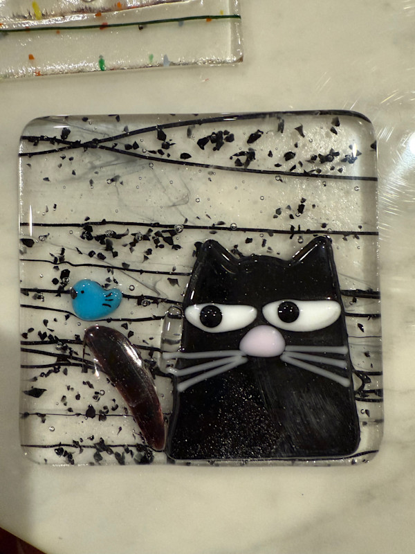 Peeky Black Cat 34 by Candice Treat Murphy, Image 2.