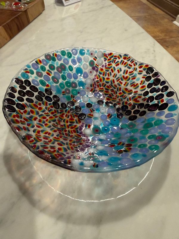 Multicolor Murrini Bowl by Candice Treat Murphy, Image 5.