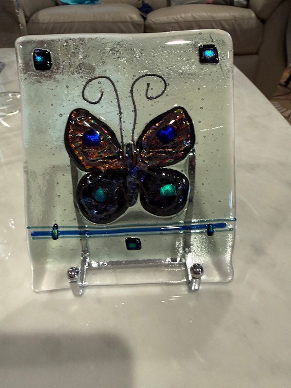 Dichroic Butterfly Rectangle by Candice Treat Murphy, Image 3.
