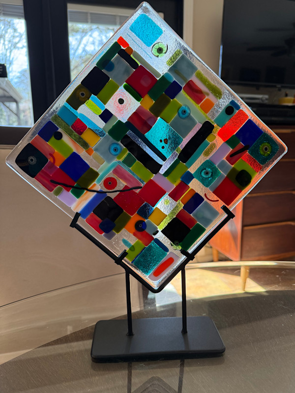 Transparent Color Blocks with Murrini and Stringers by Candice Treat Murphy, Image 3.