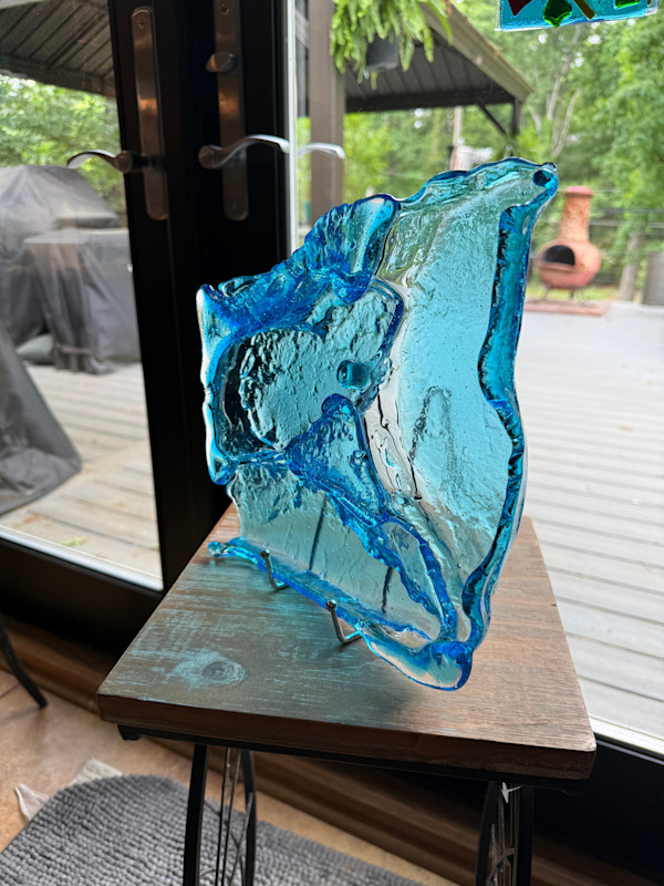 Icy Blue Flowing Sculpture by Candice (Candy) Treat Murphy, Image 1.