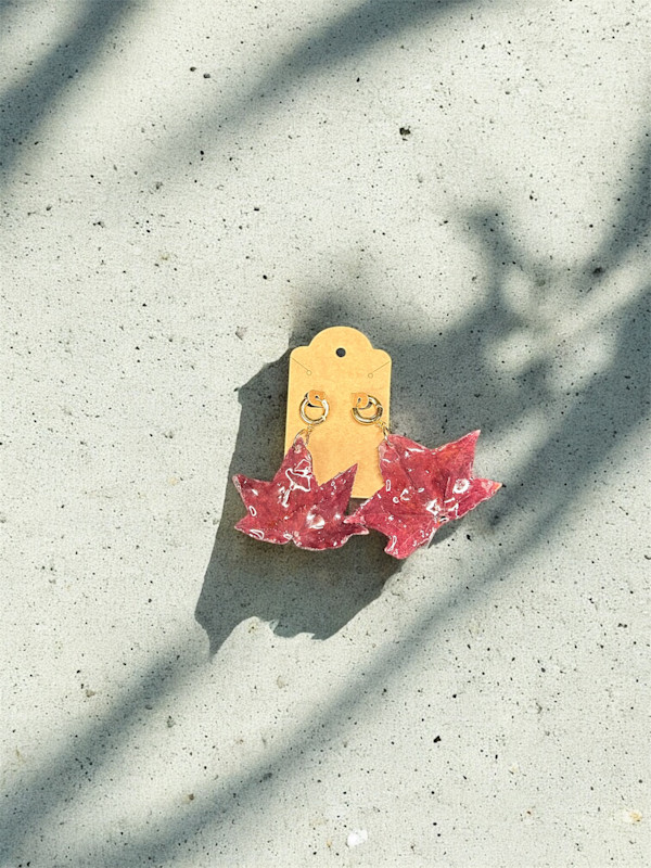 Japanese Maple Leaf Huggie by Breanna Cole, Image 1.