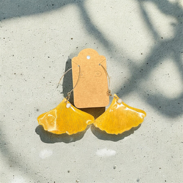 Ginkgo with Freshwater Pearls by Breanna Cole, Image 1.