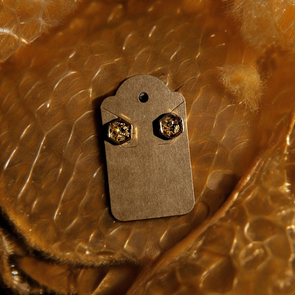 Hex Resin Posts by Breanna Cole, Image 1.