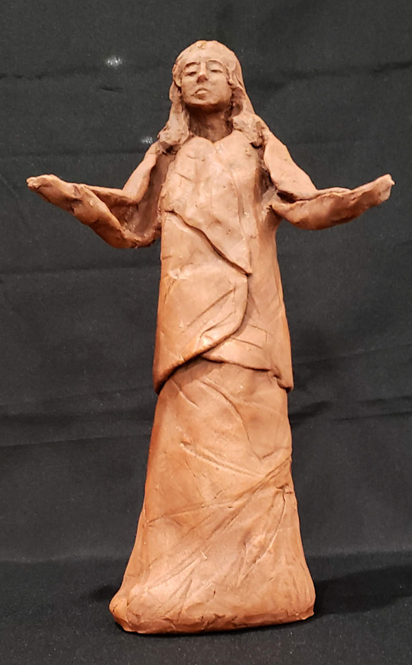 "Prayer Circle - The Presence of God Watches Over Me" (# 4 in a set of 5 pieces) by Joy Kees, Image 1.