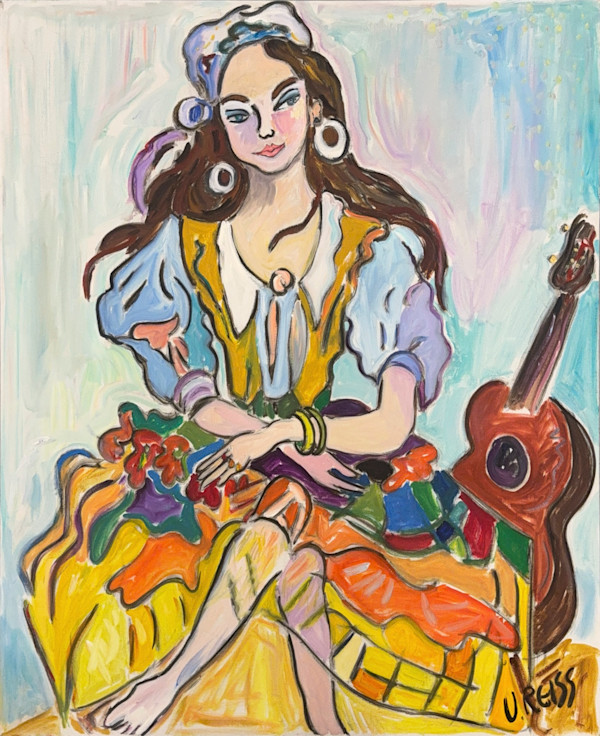 Ariel with Guitar by Vivian Reiss, Image 1.