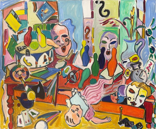 Masks with Child by Vivian Reiss, Image 4.
