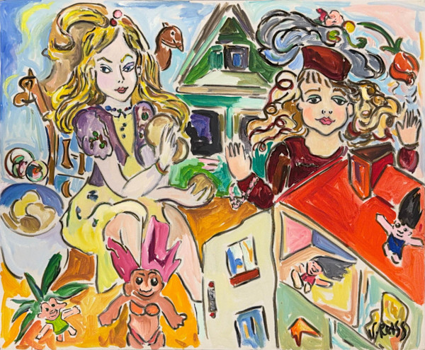 Mouche and Oksana with the Dollhouse by Vivian Reiss, Image 6.