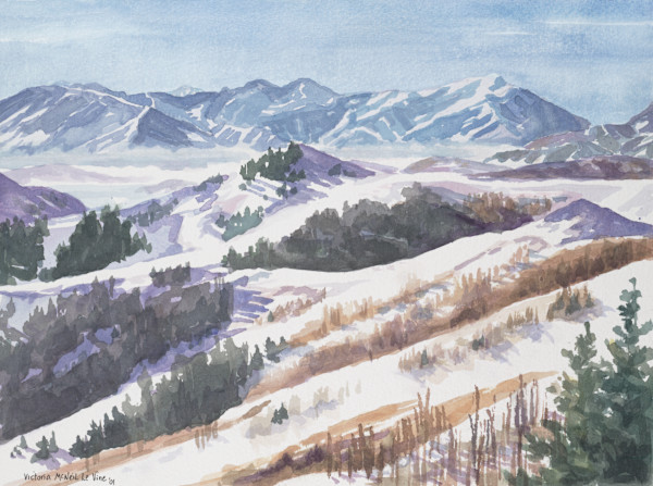 Looking from Bald Mountain by Victoria M  Le  Vine