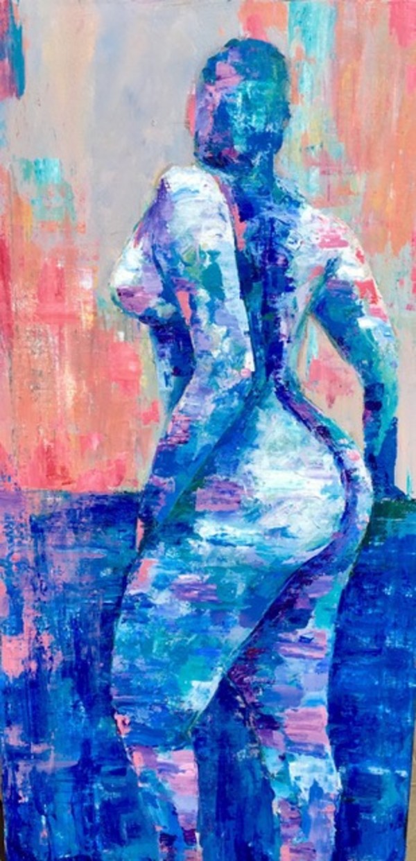 Nude in Blue by Yolanda Velasquez