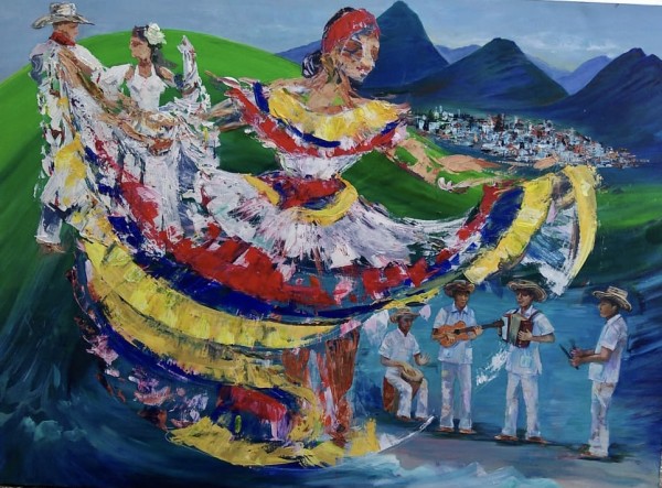 Colombia es una pintura by Yolanda Velasquez
