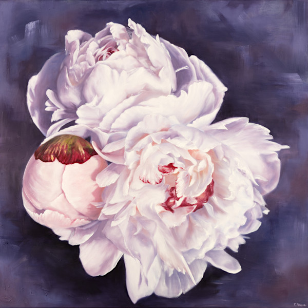 Bouquet: White Winter Peonies by Robyn Palescandolo