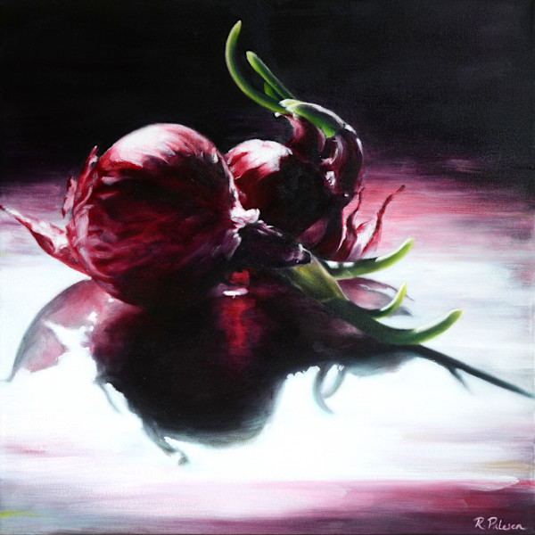 Onions in Red by Robyn Palescandolo