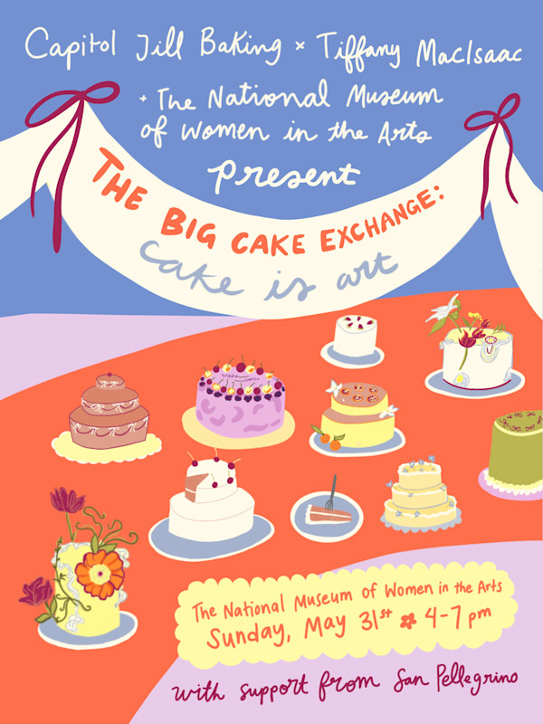 The Big Cake Exchange Event Flyer by Julia Kagan, Image 1.