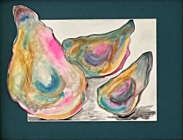 Echoes of the Deep (Teal Oysters) by Sylvia Montgomery