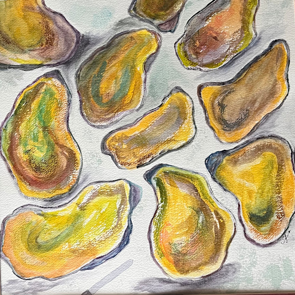 Golden Nectar (Yellow Oysters) by Sylvia Montgomery