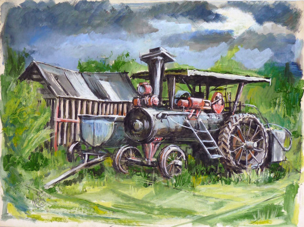 Tractor at Rest #1023 by Roy Hocking