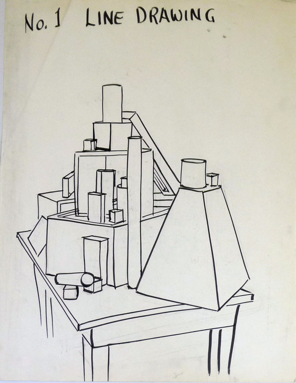 No. 1 Line Drawing by Roy Hocking