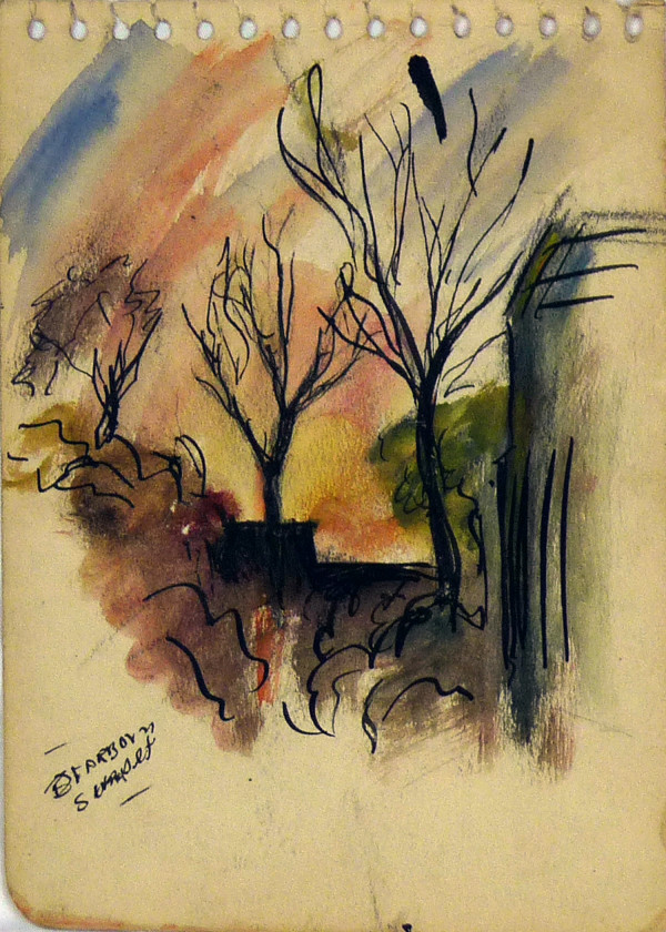 Dearborn Sunset, from "The Spiral Artcraft Sketch Book No. 13" by Roy Hocking