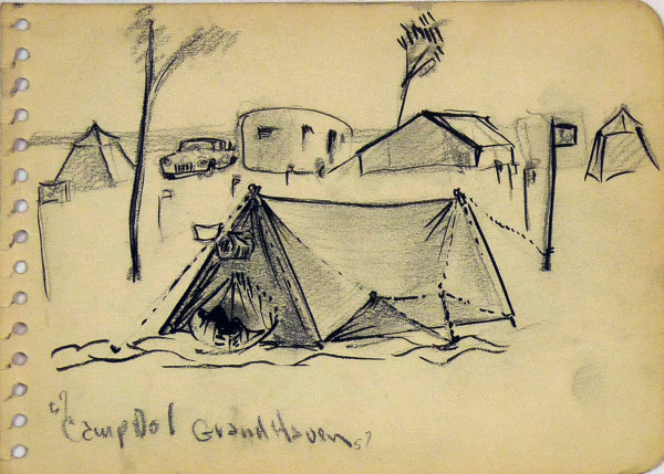 Camp No 1 Grand Haven, from "The Spiral Artcraft Sketch Book No. 13" by Roy Hocking