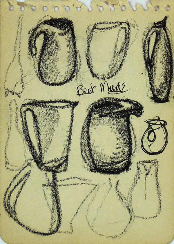 Beer Mugs, from "The Spiral Artcraft Sketch Book No. 14" by Roy Hocking