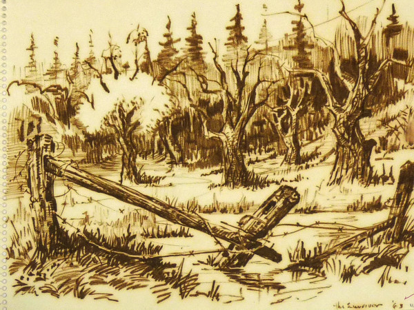 The Survivor, from "Fall 1962 Oct 1963 Summer Sketch Pad" by Roy Hocking