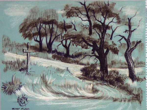 Side Road, from "Summer '64 - '65 through '75 Sketch Pad" by Roy Hocking