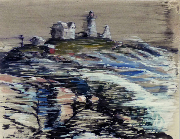 Untitled #4245, based on picture of Cape Neddick Lighthouse by Roy Hocking
