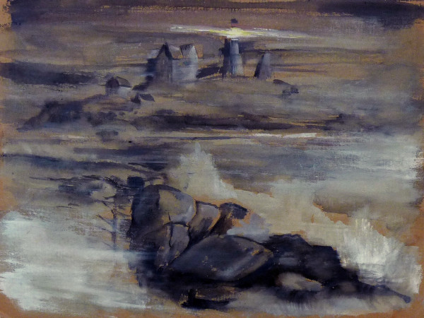 Untitled #4247, based on picture of Cape Neddick Lighthouse by Roy Hocking