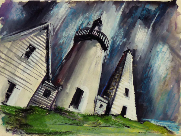 Untitled #4253, based on picture of Cape Neddick Lighthouse by Roy Hocking