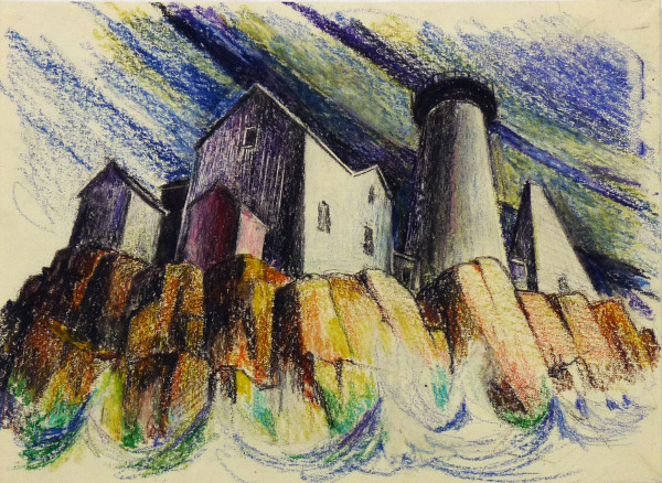 Untitled #4254, based on picture of Cape Neddick Lighthouse by Roy Hocking