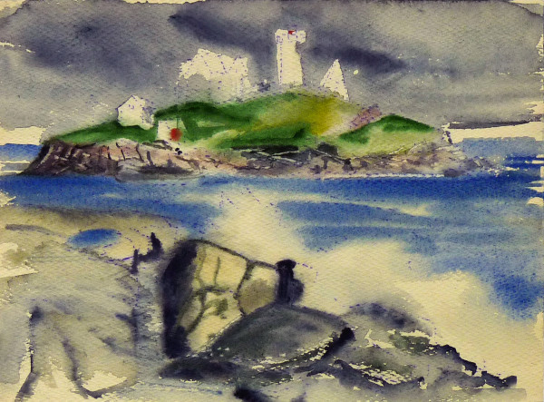 Untitled #4278, based on picture of Cape Neddick Lighthouse by Roy Hocking