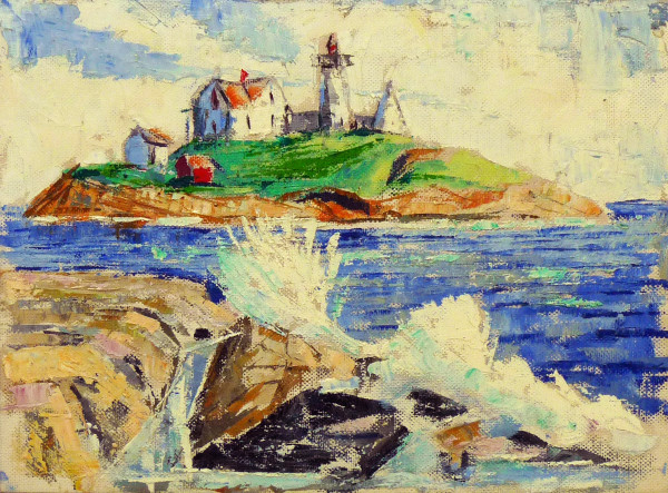 Untitled #4280, based on picture of Cape Neddick Lighthouse by Roy Hocking