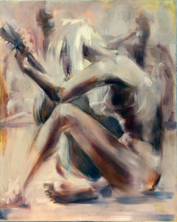 Girl with Guitar by Roy Hocking