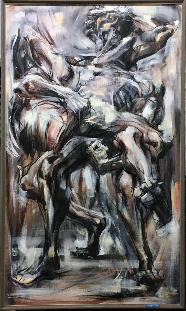 Wrestlers by Roy Hocking