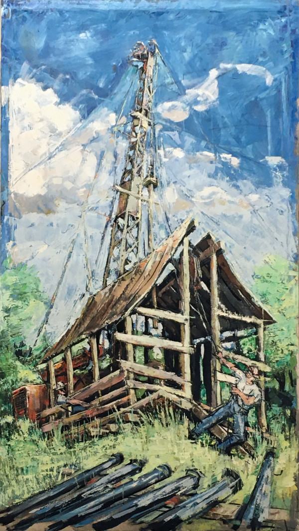Drilling Rig by Roy Hocking