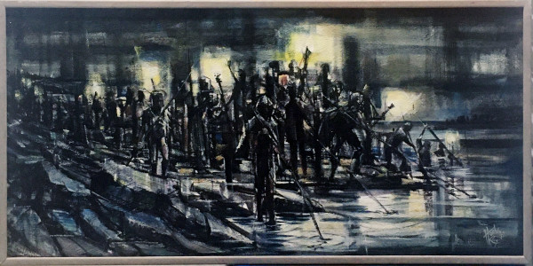 Procession with Torches by Roy Hocking