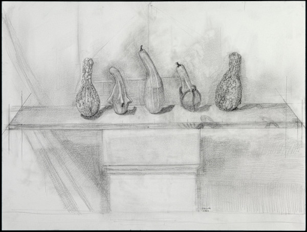 5 Standing Gourds by Dean Vallas