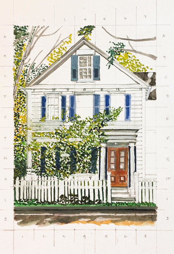 Boston Post Rd Sketch by Dean Vallas
