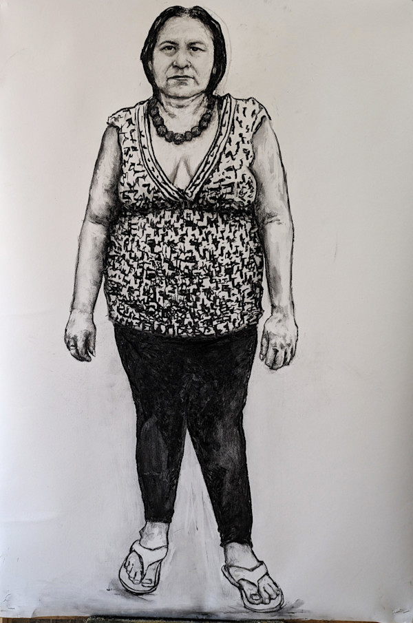 Woman in Flip-flops by JAN FAIREY