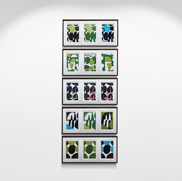 Two Colour Lino Prints by JAN FAIREY