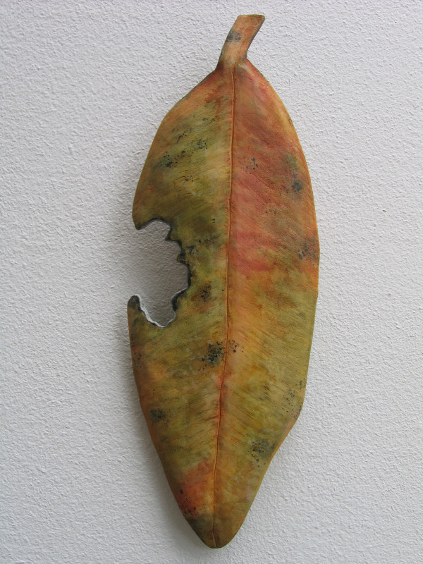 Carved Leaf - Extreme Pohutukawa  . .  (08102) by Liz McAuliffe
