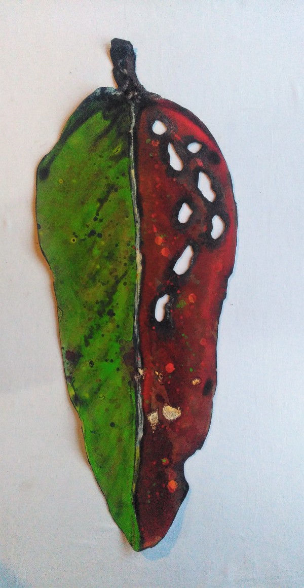Pohutukawa Leaf . 052 by Liz McAuliffe