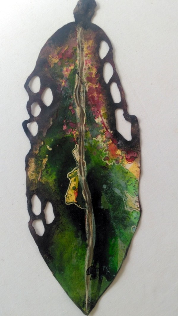 Pohutukawa Leaf 065 by Liz McAuliffe