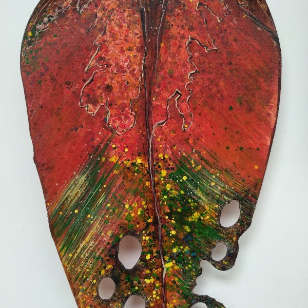 Pohutukawa Leaf .  Large  . . (20184) by Liz McAuliffe