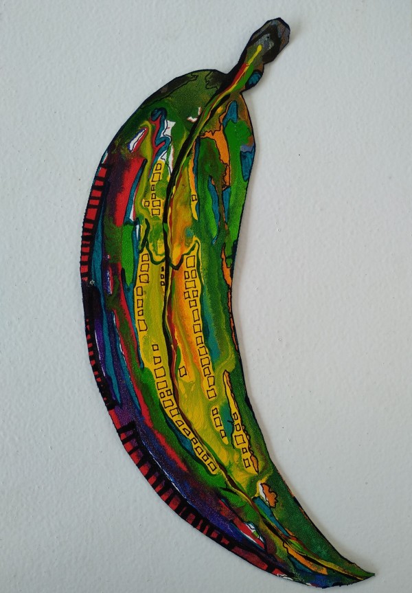 Hundertwasser Leaf  .. (22270) by Liz McAuliffe