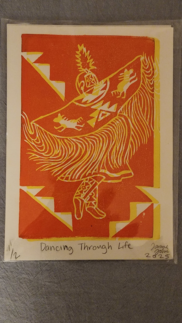 Dancing Through Life (Orange) by Jamie John