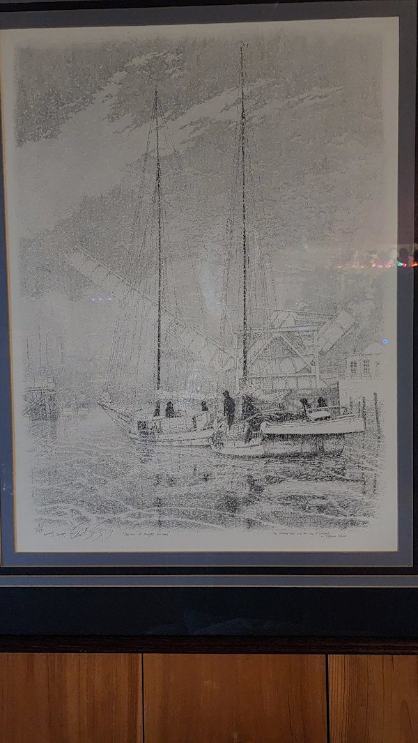 Flurries at Knapp's Narrows by Edmund S. Spinney